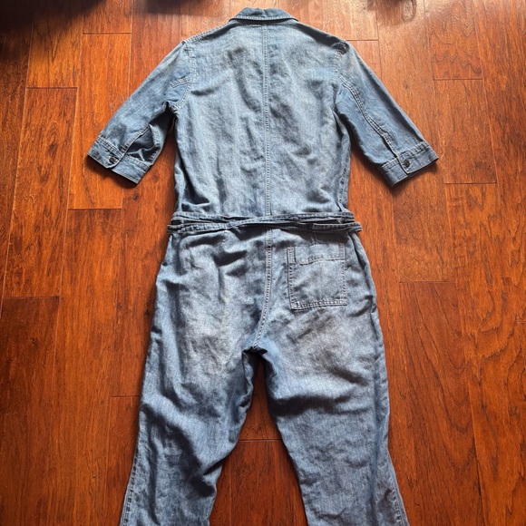 Gap 1969 Premium Linen Denim Jumpsuit | Size M - Picture 5 of 11